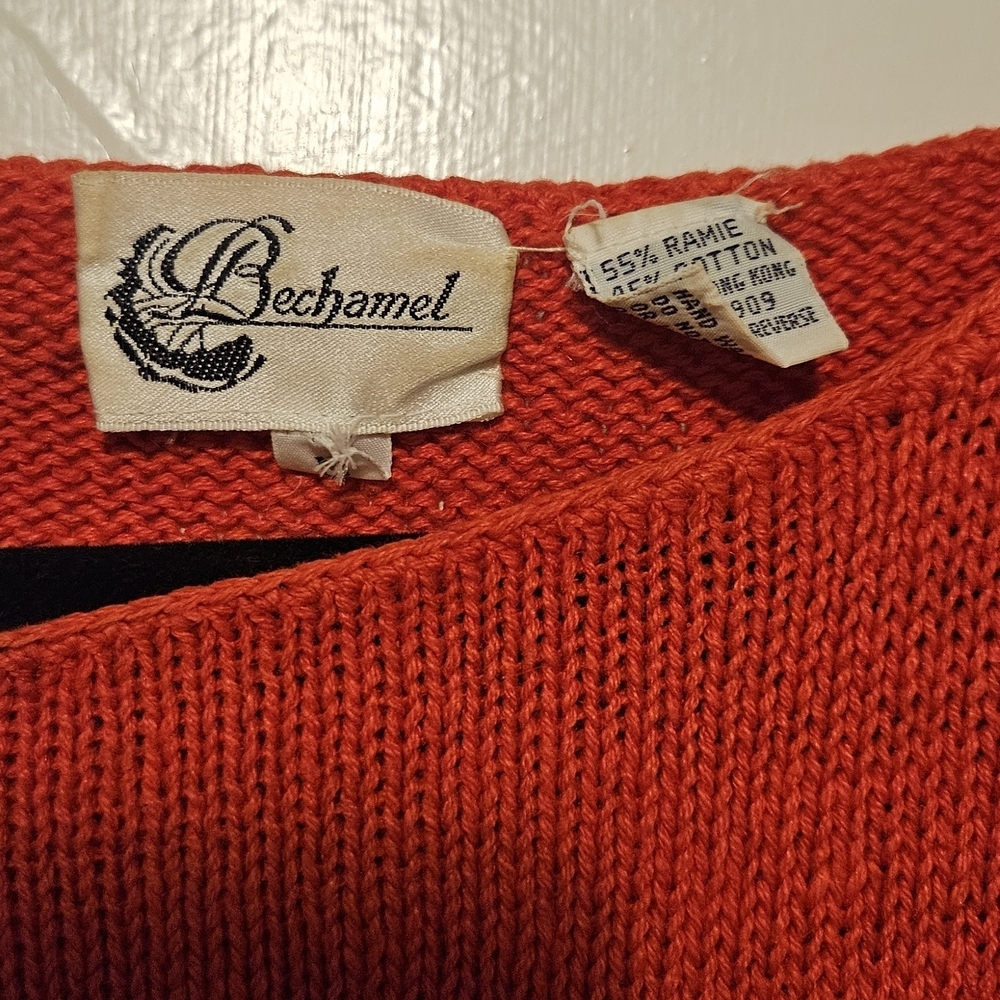 Bechamel Vibrant Red Knit Top - Picture 2 of 4